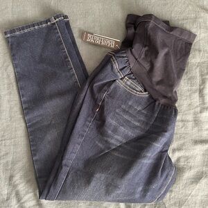 New York & Company Dark Blue Maternity Denim Jeans
